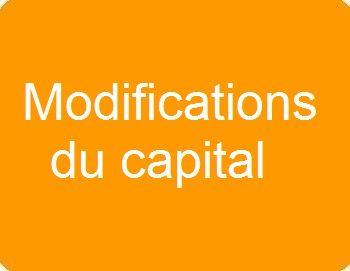 Modification du capital